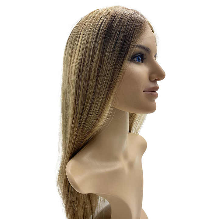 Luxury European Balayage Colorful Virgin Single Knot HD Top Lace
