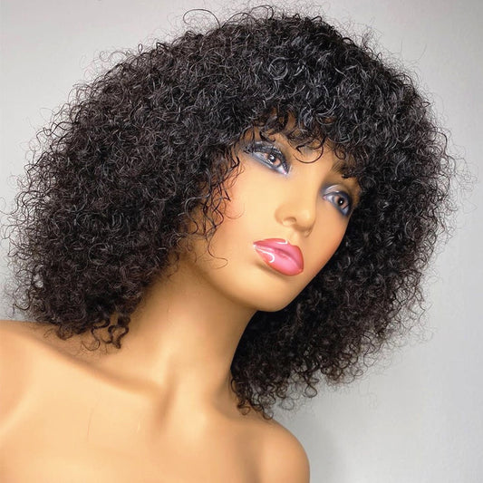 New Twisted Curly Bobb Honey Brown Afro Curly Wig